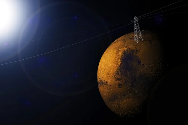 Planeta Marte Imagen de stock