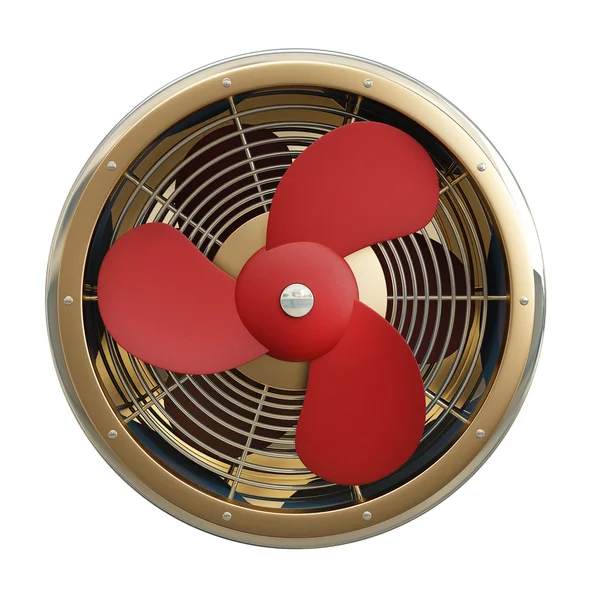 Ventilator met rode messen — Stockfoto