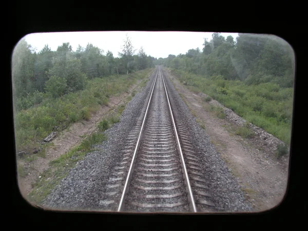 Méretű Single Track Railway — Stock Fotó