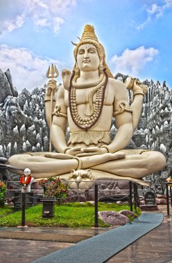 Big Shiva statue in Bangalore clipart