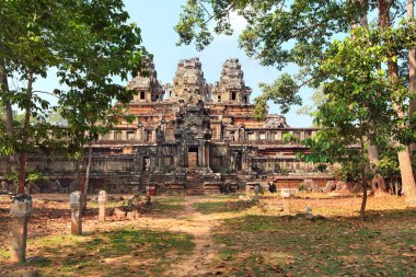 Panoramic view of ancient temple Ta Keo at Angkor Wat clipart