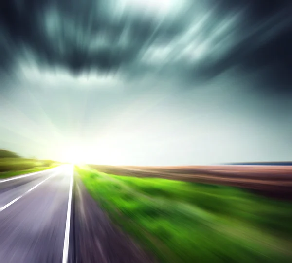Road Blur Sky — Stock Photo, Image