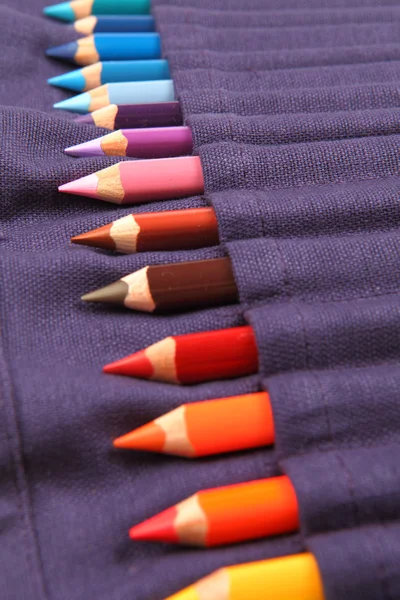 Conjunto Lápis Coloridos Embalagem — Fotografia de Stock
