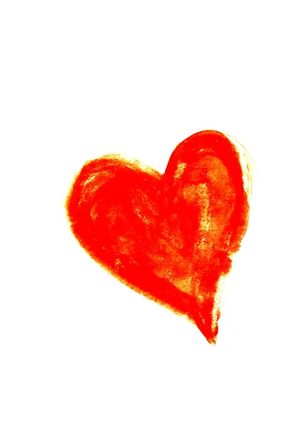 Mutlu Sevgililer kalp çizilmiş — Stok fotoğraf