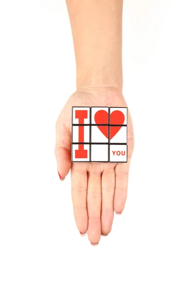 Hand Holds Heart — Stock Photo, Image