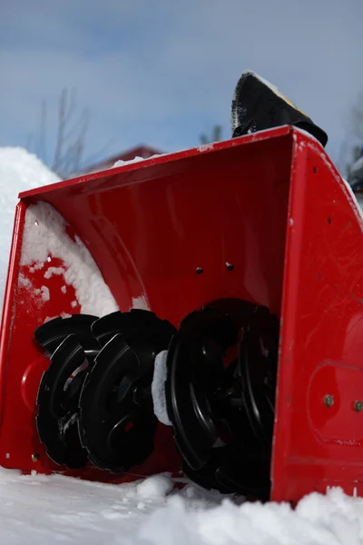 Máquina de soplado de nieve — Foto de Stock