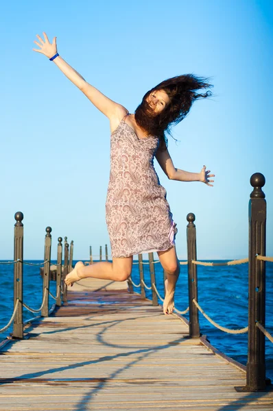 stock image Beautiful young woman posing