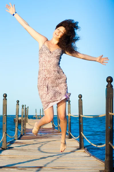 stock image Beautiful young woman posing