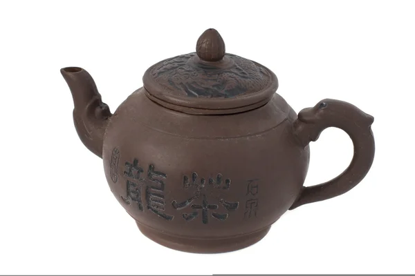 Teekanne aus chinesischem Ton — Stockfoto