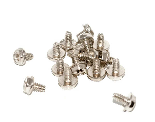 Bolts for building the computer — Stock Photo, Image