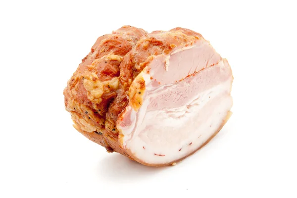 하얀 배경에 고립 된 고기 — 스톡 사진