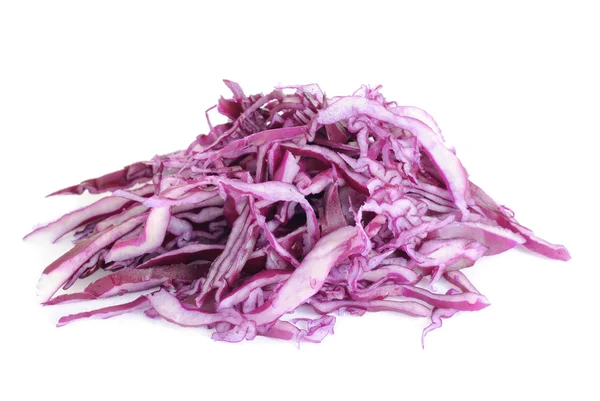 Sliced violet cabbage isolated on the white background — Stock Photo, Image