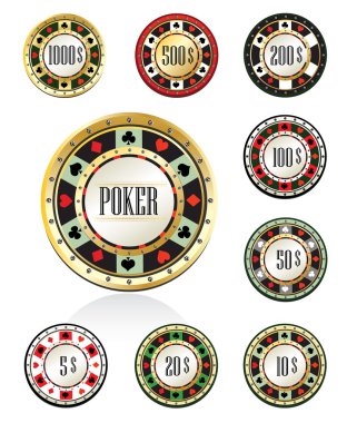 Gambling chips clipart