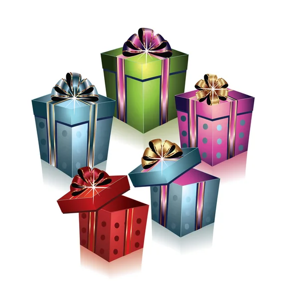 Κουτιά δώρων — Διανυσματικό Αρχείο