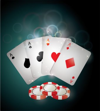 Poker kartları ve çipleri