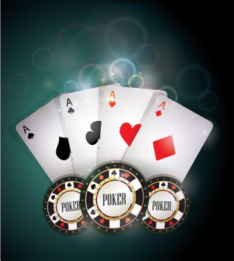 Poker kartları ve çipleri