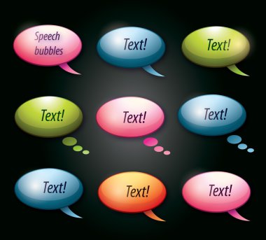 Speech bubbles clipart