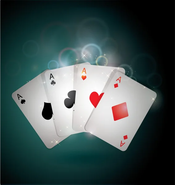 Tarjetas Poker — Archivo Imágenes Vectoriales