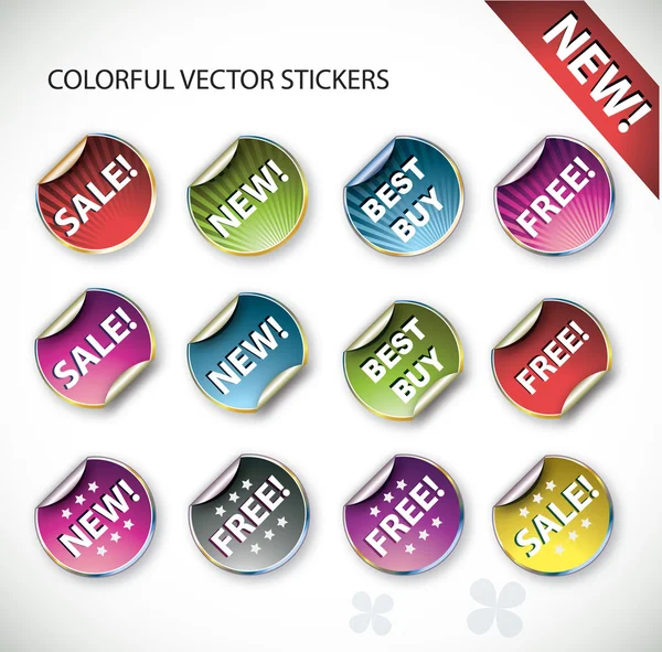 stock vector New Free Sale and Best buy