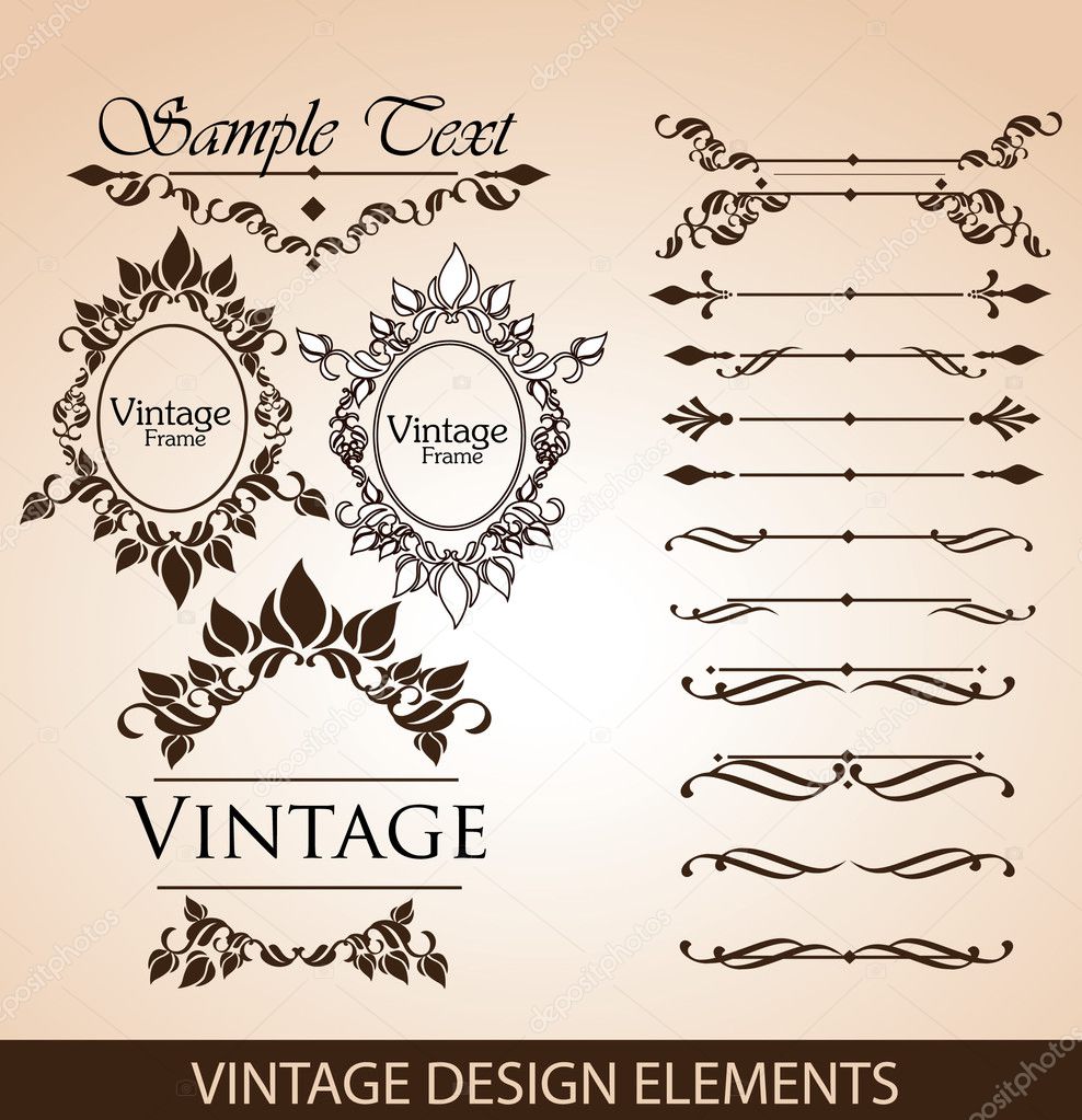 Vintage design elements