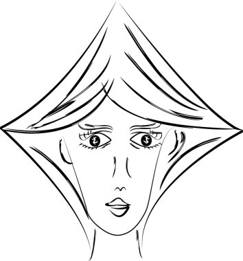 Queen of diamonds clipart