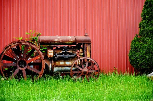Oldtimer-Traktor Stockfoto