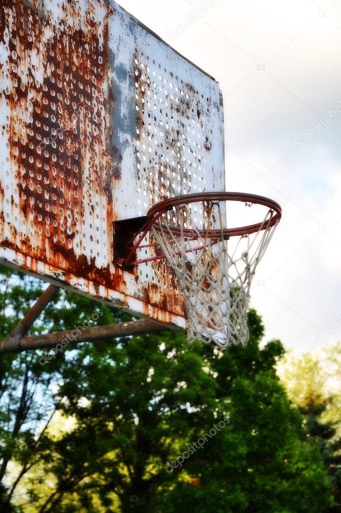 Vintage Basketball Hoop — Stock Photo © lorilynnoliver 4562870
