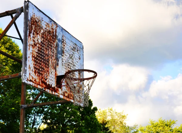 Ročník Basketbalový Koš — Stock fotografie