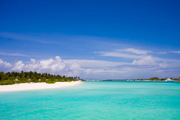 Мальдивская Пляжная Сцена — стоковое фото