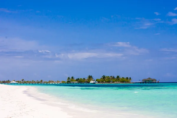 Maldivler plaj sahnesi — Stok fotoğraf