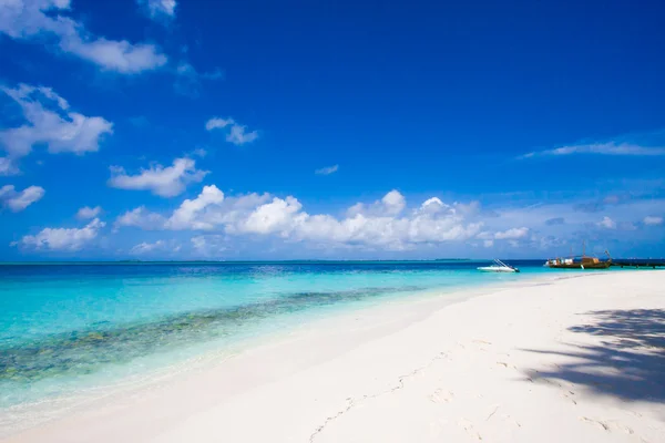 马尔代夫海滩场景 — 图库照片