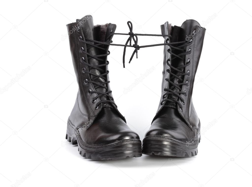 black army shoes