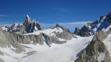 Cerro torre, los glaciares Milli Parkı, patagonia, Arjantin