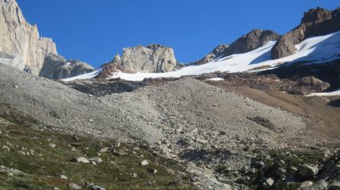 Cerro torre, los glaciares Milli Parkı, patagonia, Arjantin