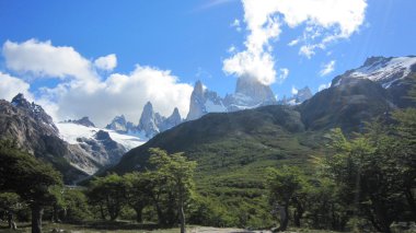 Cerro torre, los glaciares Milli Parkı, patagonia, Arjantin