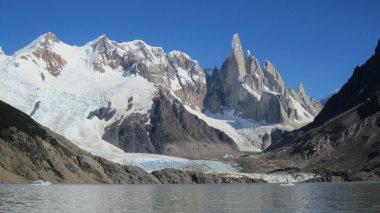 Cerro torre, los glaciares Milli Parkı, patagonia, Arjantin