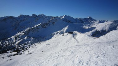 Bavyera Alpleri ve köy oberstdorf Kayak