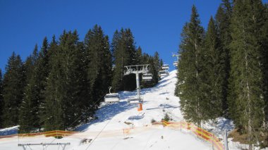 Bavyera Alpleri ve köy oberstdorf Kayak