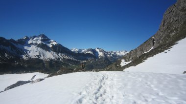 Bavyera Alpleri ve köy oberstdorf Kayak