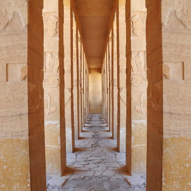 Massive columns of karnak temple clipart