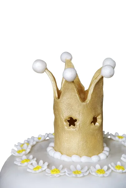 Crown cake topper — Stock Photo, Image