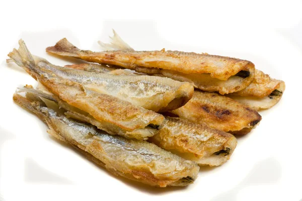 Pequeno peixe de cheiro frito — Fotografia de Stock