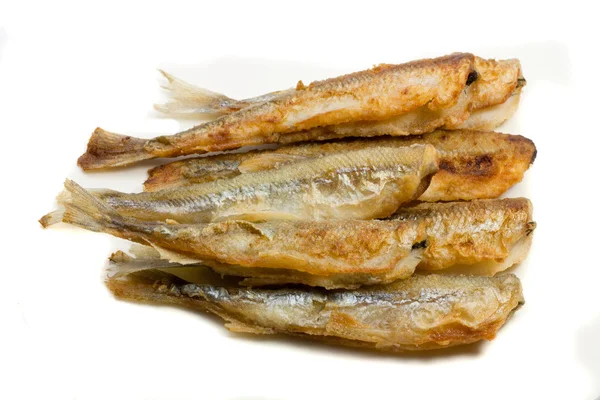 Fried small smelt fish — Stock Photo, Image