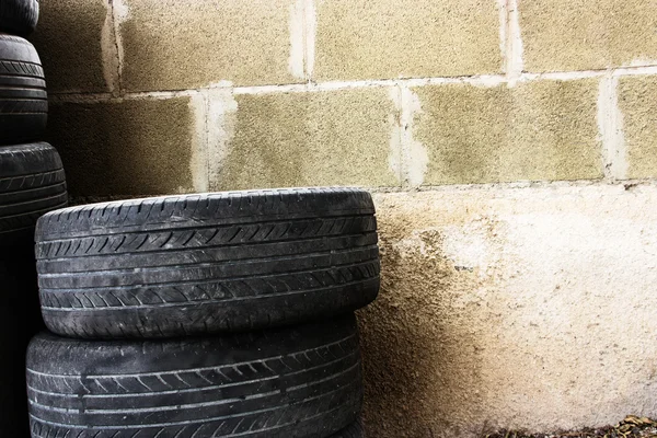 stock image Tires against the wall