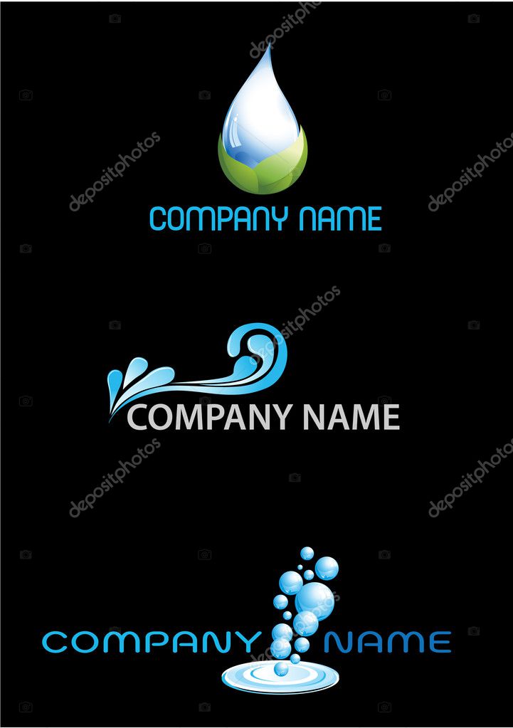 Water element logos ⬇ Vector Image by © Hotpindesigns Vector Stock