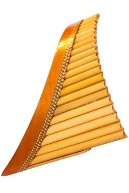 The panflute in the white backround clipart
