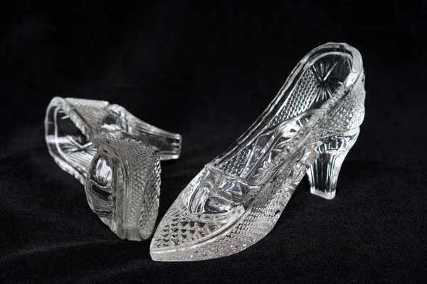 De kristal-schoenen — Stockfoto