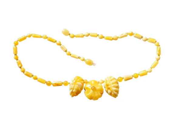 Amber necklace — Stock Photo, Image