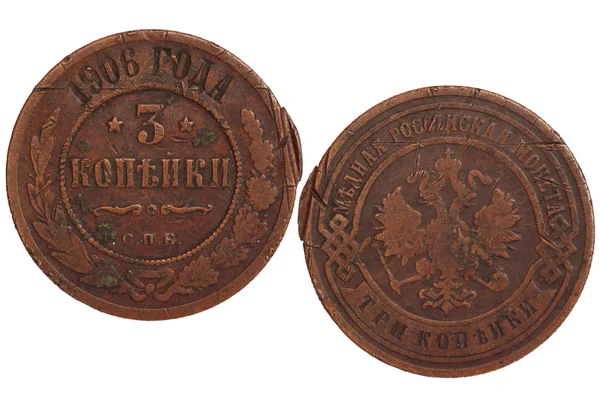 Antika ryska mynt — Stockfoto