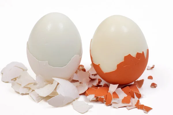 Two Egg White Background — Stock Photo, Image